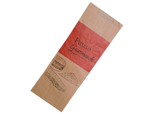 emballage-alimentaire-sac sandwich ingraissable brun-papier-pssb12-le-paquet