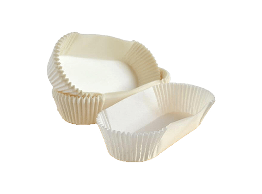 Caissette cupcake ovale B88 Blanche x 1 000 unités