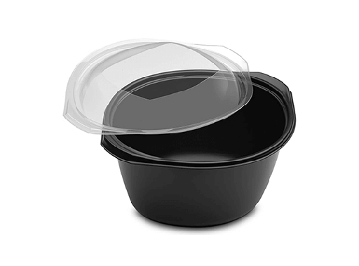 Boîte wok noir 2300 cc +couv PP x 25pcs