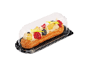 Boîte éclair Fond noir BAS + couvercle Trans x 30pcs