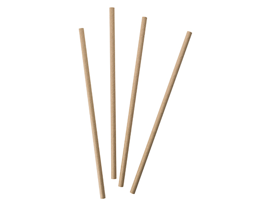 Paille carton kraft 6 mm x 500pcs