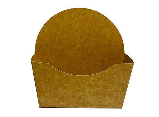 Étui à bagel brun ingraissable x 50pcs