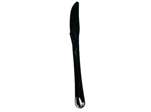 Couteau noir réutilisable x 50pcs