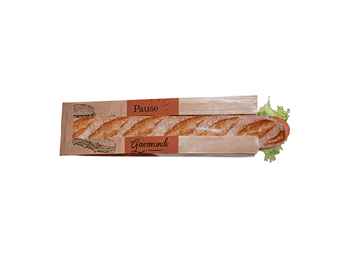 [PSSK100] Sac sandwich kraft avec fenêtre x 1 000pcs