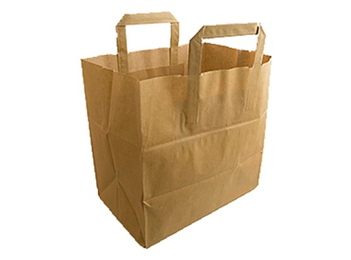 [PSCK005] Sac cabas en kraft brun 32+20X28 x 250pcs