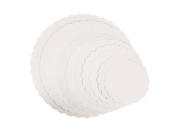 [CRBF019] Rond blanc festonné 19 x 250pcs
