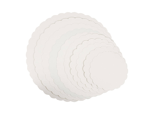 [CRBF019] Rond blanc festonné 19 x 250pcs