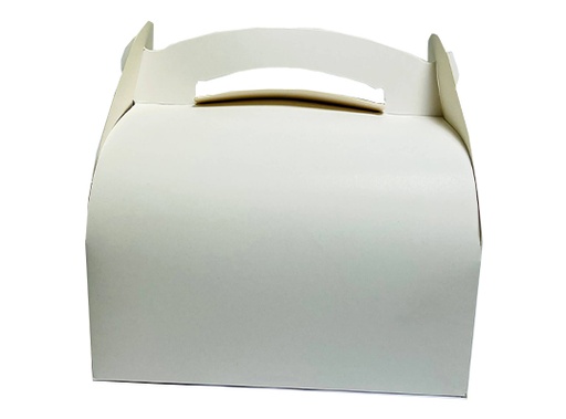 [CBPP186] Boîte pâtissière poignée 18X16  blanche x 50pcs