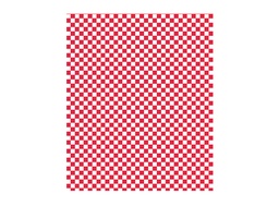[PPBR283] Papier Burger 28X34cm damier rouge x 1 000pcs