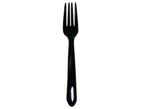[PFNR180] Fourchette noir réutilisable x 50pcs